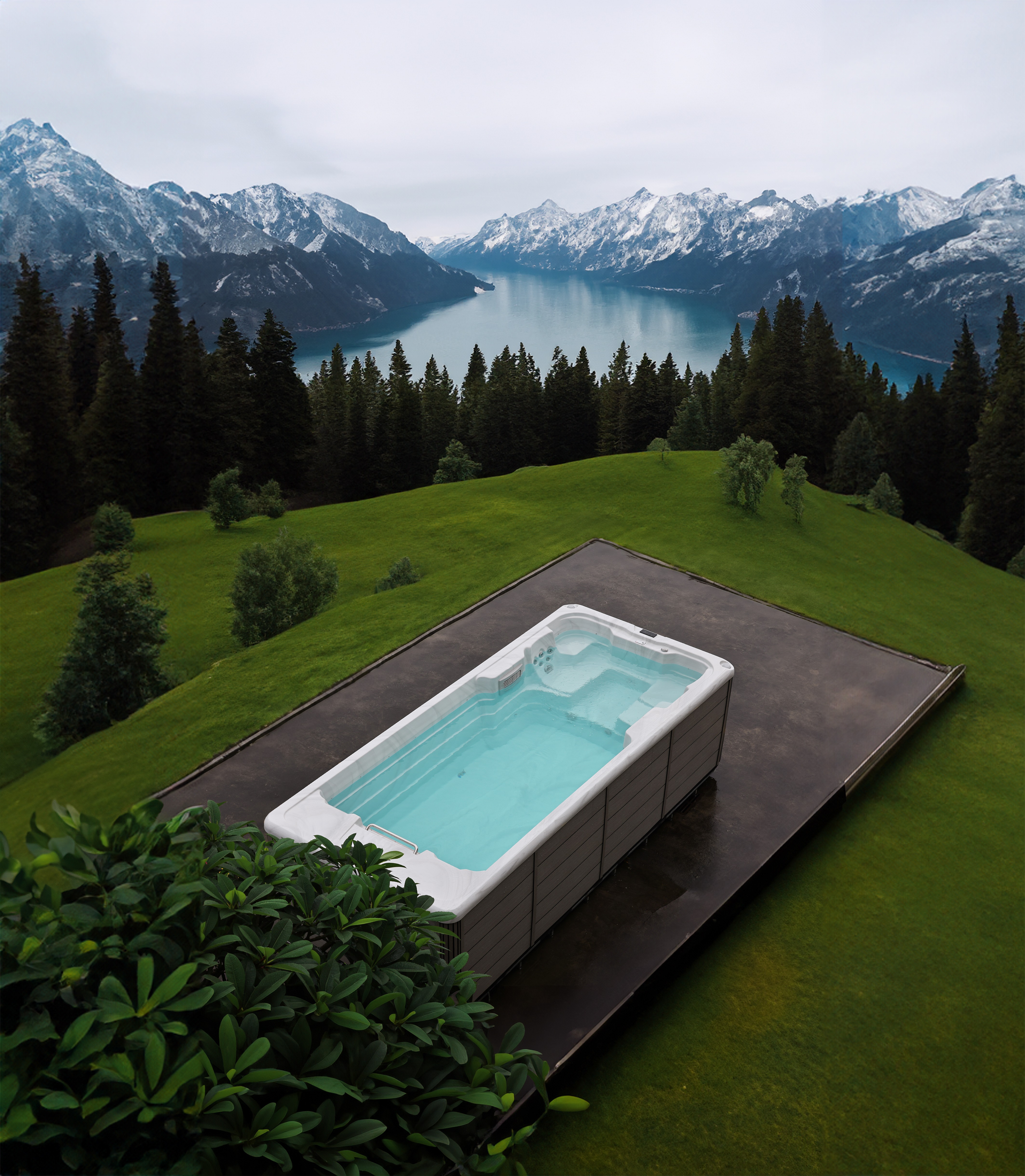 Плавательный спа бассейн NordicSpa Khelsinki Turbo (Хельсинки) (рис.1)