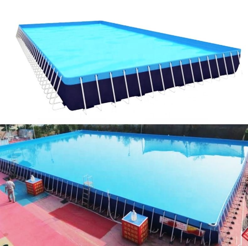 Сборный летний бассейн для турбазы 20 x 30 x 1 метр (рис.5)